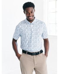 Next - Active Geometric Print Golf Polo Shirt - Lyst