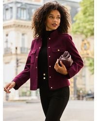 Sosandar - Mandarin Collar Jacket With Buttons - Lyst
