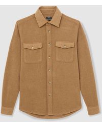 Reiss - Demari Twin-Pocket Overshirt With Woolgroß - Lyst