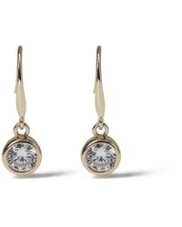 Aela - Diamond Simulant Circular Stone Earrings - Lyst