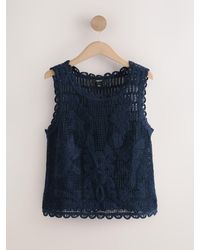 Next - Crochet Sleeveless Tank Top - Lyst
