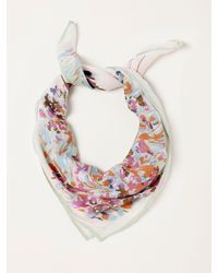 FatFace - Landscape Printed Square Scarf - Lyst