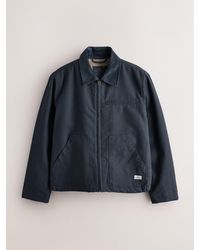 Next - Shower Resistant Canvas Borg Lined Worker Jacket - Lyst