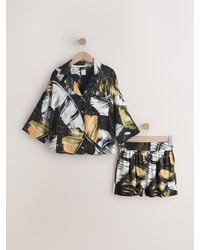 Next - Button Through Short Pyjamas Set - Lyst