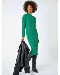 Roman - Cable Knit Midi Jumper Dress - Lyst