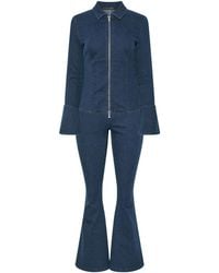PixieGirl Petite - Zip Jacket & Kick Flare Jeans Set - Lyst