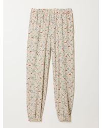 FatFace - Fatface Oatmeal Fox Print Cuffed Pyjama Bottoms - Lyst