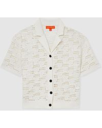 Reiss - Fleur Mclaren F1 Team Speedmark Crochet Shirt - Lyst