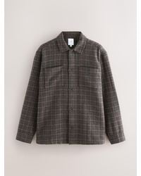 Next - Houndstooth Check Shacket - Lyst