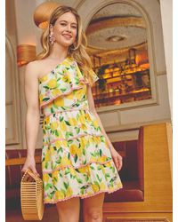 Adrianna Papell - Adrianna By Printed Short Dress - Lyst