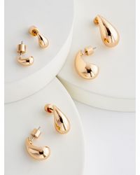 Next - Teardrop Earrings 3 Pack - Lyst