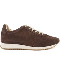 Jones Bootmaker - Jones Bootmaker Alenya Suede Leather Lace Up Trainers - Lyst