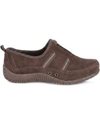 Pavers - Memory Foam Leather Slip On Trainers - Lyst