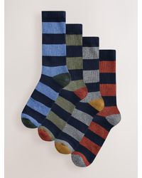 Next - Stripe Twisted Heavyweight Socks 4 Pack - Lyst