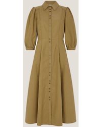 Monsoon - Verity Midi Shirt Dress - Lyst