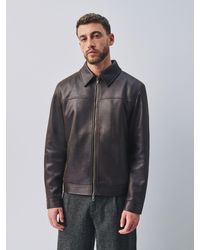 Next - Faux Leather Zip Through Jacket - Lyst