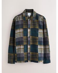 Next - Patchwork Style Check Shacket - Lyst