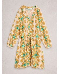 White Stuff - Petra Linen Blend Dress - Lyst