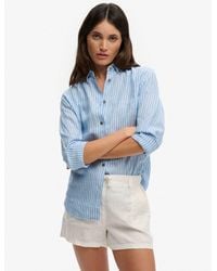 Superdry - Premium Linen Button Down Slim Shirt - Lyst