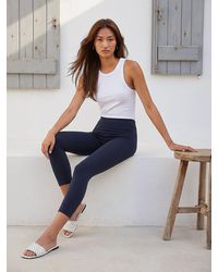 Roman - Elastic Waist Stretch Cropped Leggings - Lyst