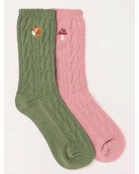 FatFace - 2 Pairs Of Cable Woodland Socks - Lyst