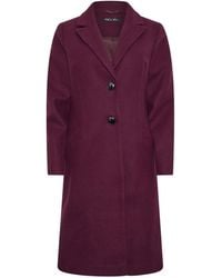 M Com - Button Tailored Coat - Lyst