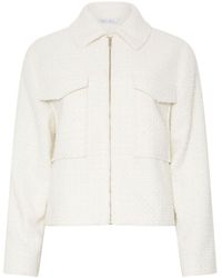 M Com - Boucle Zip Through Jacket44 - Lyst