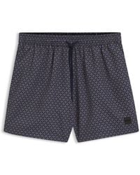 BOSS - Vibe Printed Swim Shorts - Lyst