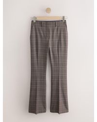 Next - Check Bootcut Tailored Trousers - Lyst