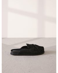 Next - Signature Premium Pantoletten Mit Wildleder, Fransen Und Fußbett - Lyst