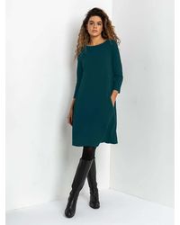 Roman - A-Line Pocket Detail Swing Dress - Lyst