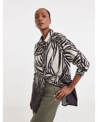 JD Williams - Printed Textured Long Sleeve Shirt - Lyst