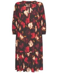 Evans - Blurred Floral Dress - Lyst