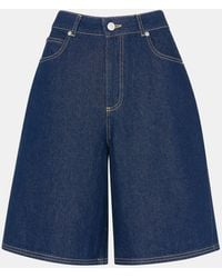 Whistles - 100% Cotton Authentic Knee Length Shorts - Lyst