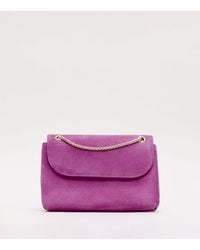 Phase Eight - Phase Eight Suede Clutch Bag - Lyst