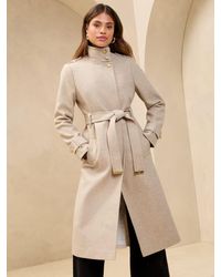 Lipsy - Trichterkragen-Langmantel Mit Gürteleu 36 (Uk 8) - Lyst