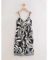 Next - Jersey Button Down Midi Dress - Lyst