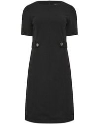 M Com - Button Detail Tailored Shift Dress - Lyst