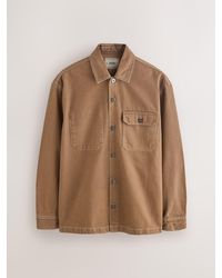 Next - Canvas Shacket Overshirt - Lyst