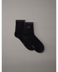 Calvin Klein - 2 Pack Soft Cotton Metallic Ankle Socks - Lyst