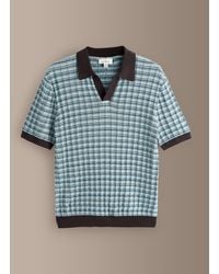 Next - Signature Supima Cotton Stripe Knit Trophy Polo Shirt - Lyst