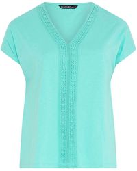 Evans - Crochet Trim Top - Lyst