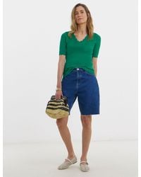 JD Williams - Scallop Hem Short Sleeve Jumper - Lyst