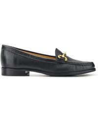Jones Bootmaker - Wide Fit Lorella Leather Heeled Loafers - Lyst