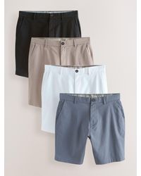 Next - Straight Fit Stretch Chino Shorts 4 Pack - Lyst