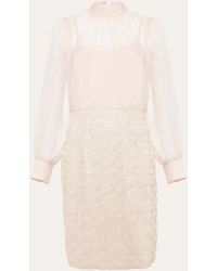 Phase Eight - Amina Sequin Skirt Chiffon Top Dress - Lyst