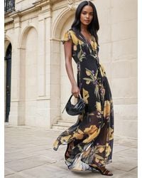 Religion - Indium Maxi Dress With Button Thru Detail And Cap Sleeves - Lyst