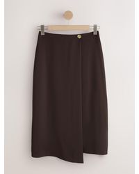 Next - Midi Wrap Skirt - Lyst