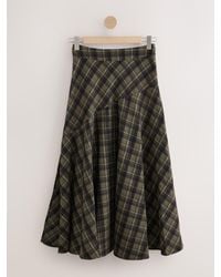Next - Drop Waist Brushed Maxi Skirt - Lyst