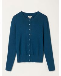 FatFace - Selene Knitted Button Front Cardigan - Lyst